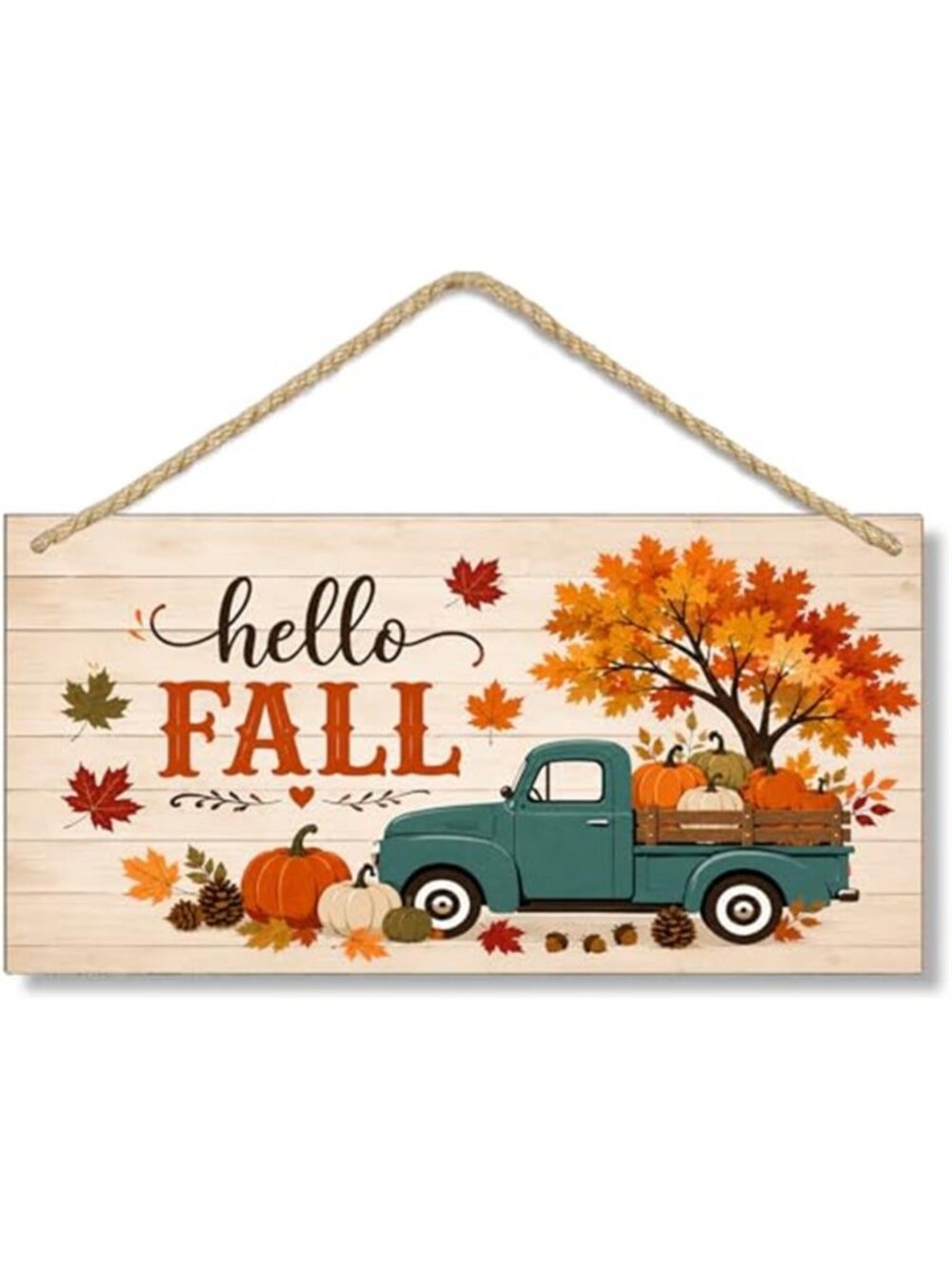 Fall Signs for Front Door Decor Thanksgiving Leaf Decorations Outdoor